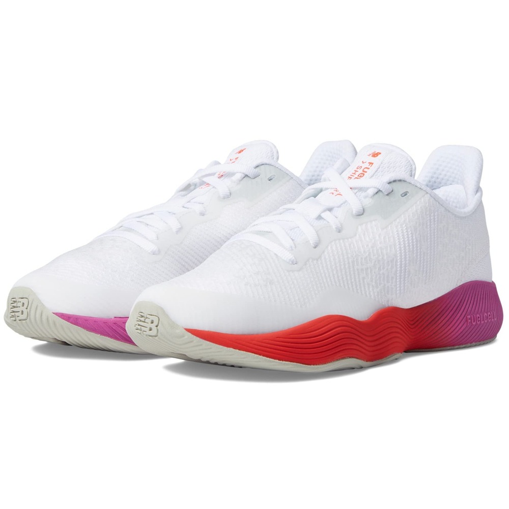 New Balance Women's FuelCell Shift Tr Cross Trainer Shoes White/Magenta/Red - 7B